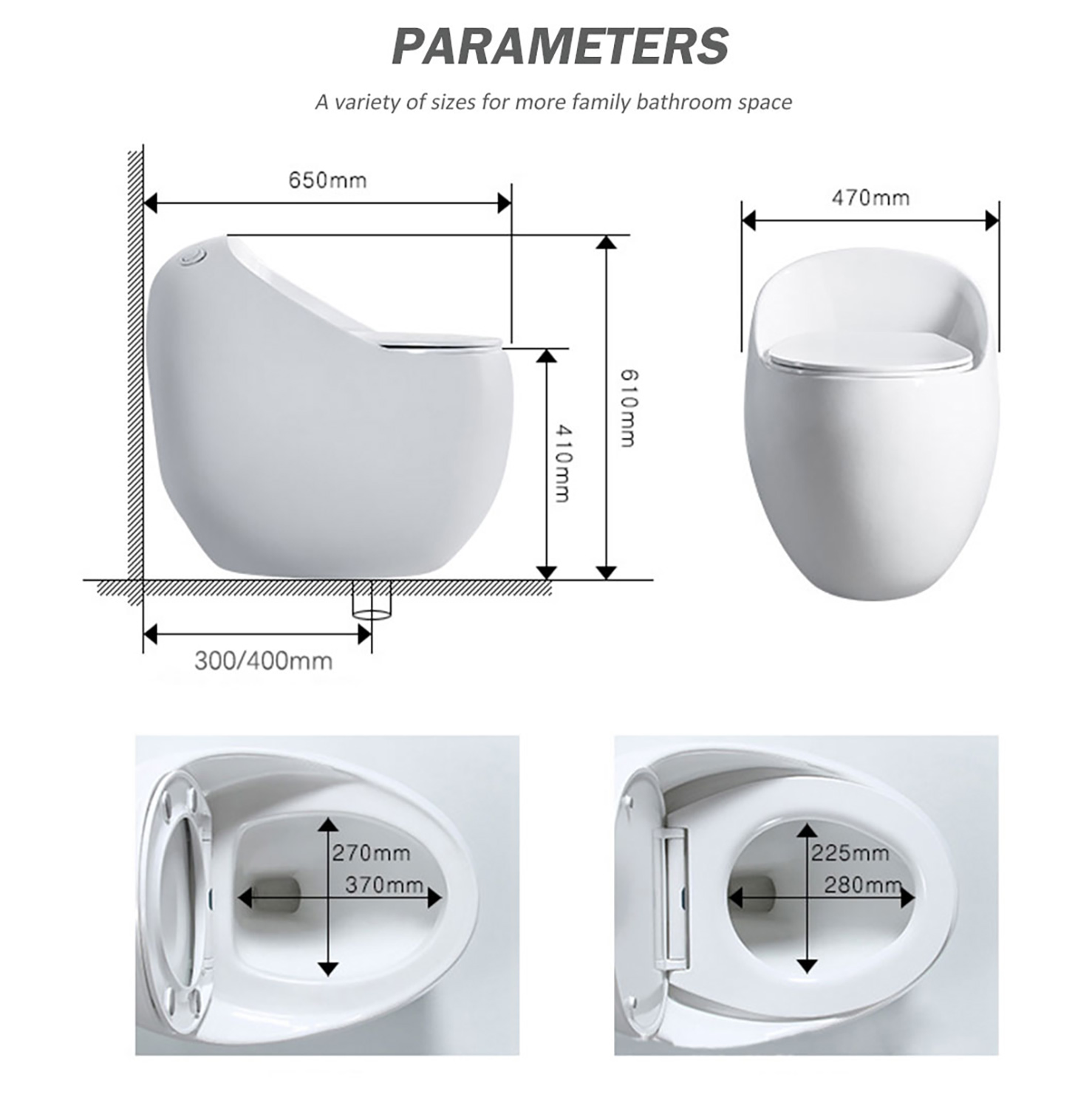 High quality sanitary ware bathroom toilette egg shaped ceramic short tank toilets bowl types wc (2)