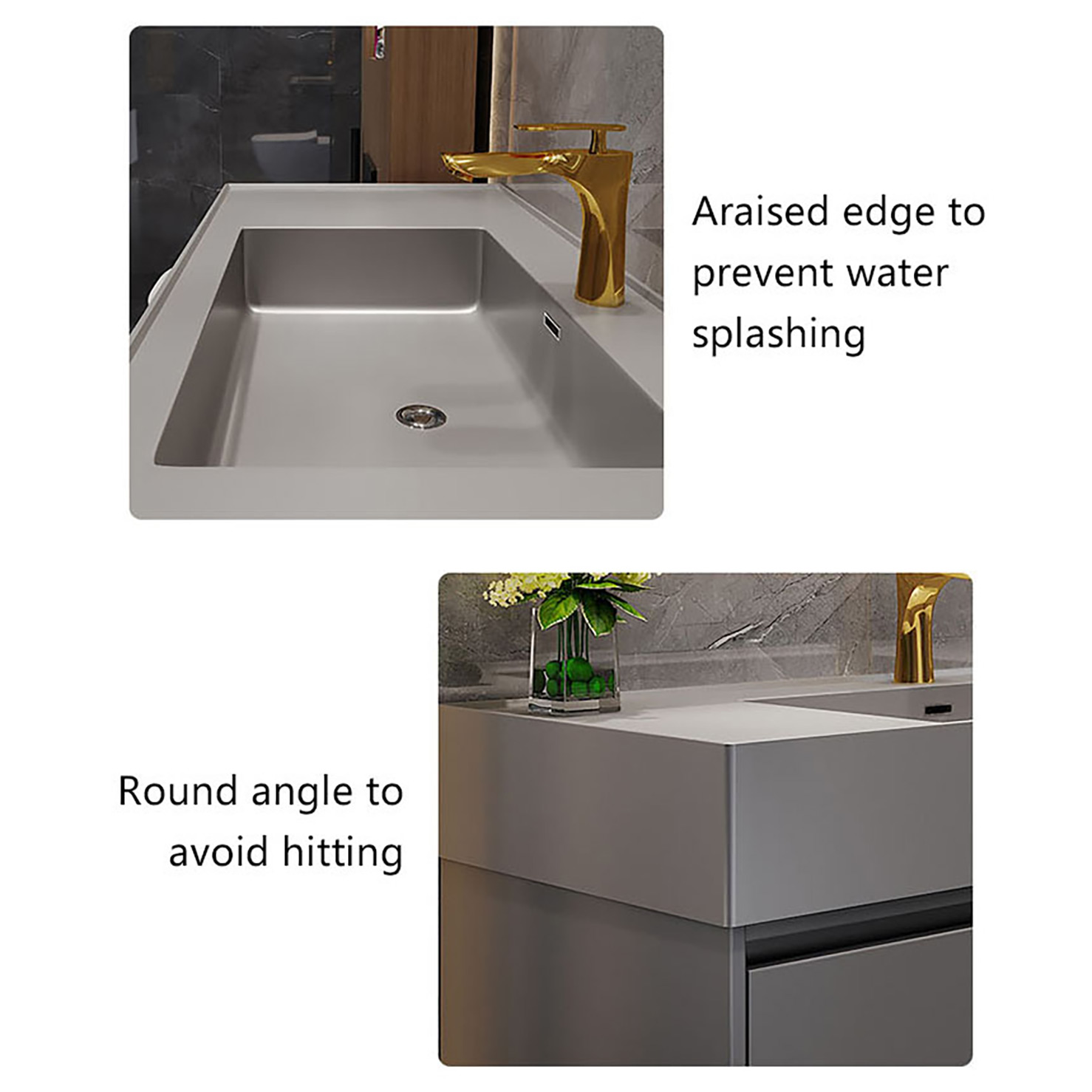 Large matte black wall-mounted bathroom cabinet 36 inches unique standing american bathroom vanity set (17)